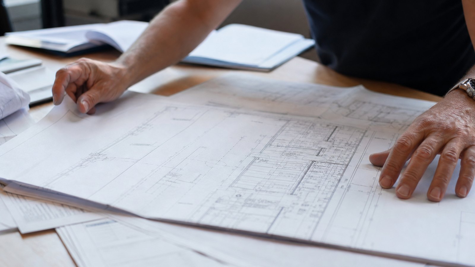Plans et documents d'appel d'offres pour un projet de bâtiment